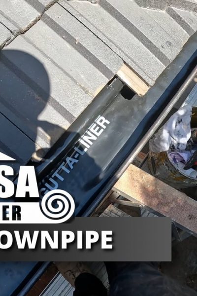 Cutting Out Downpipe